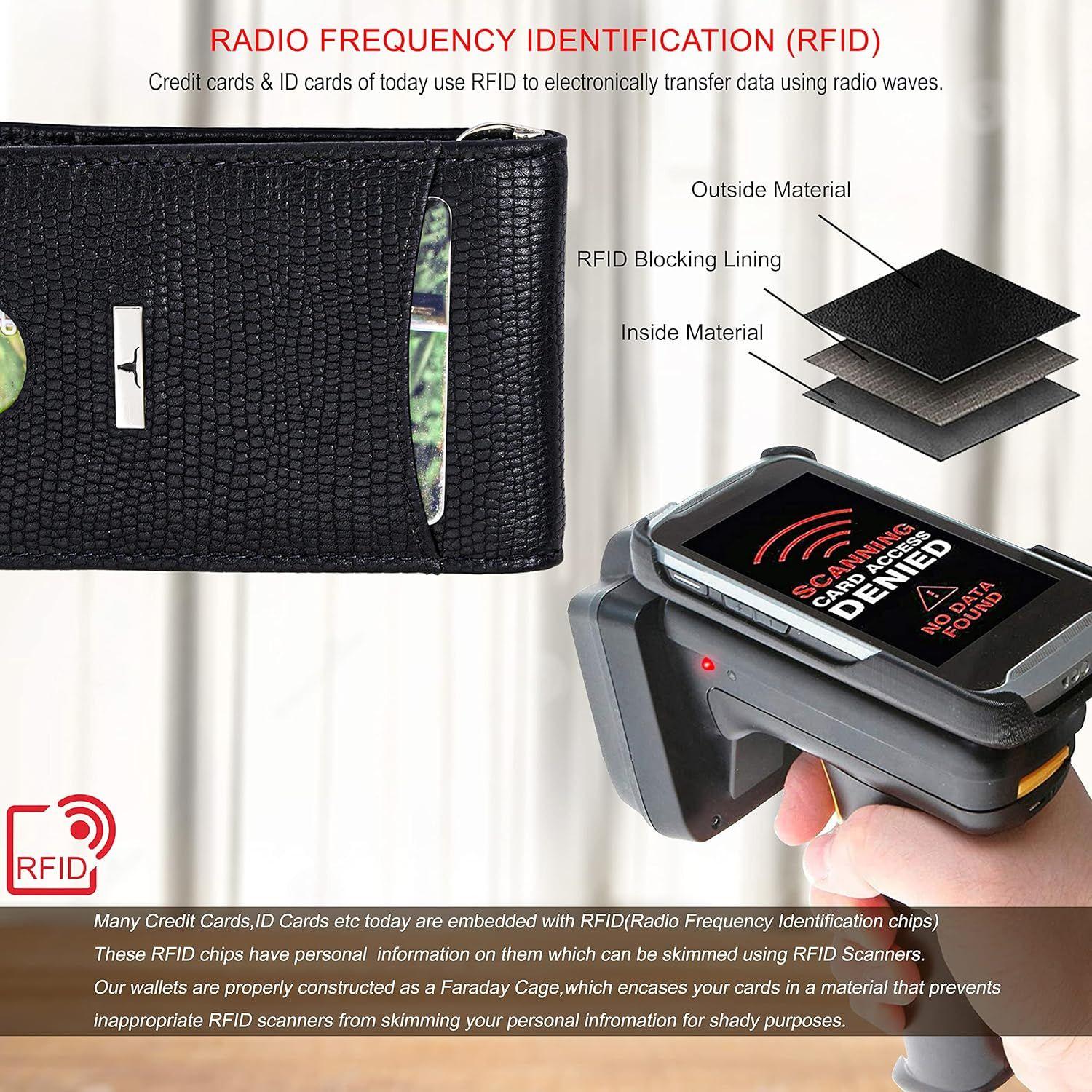 Кожаный кошелек с зажимом для денег Eddy Printed Black для мужчин — фото 7