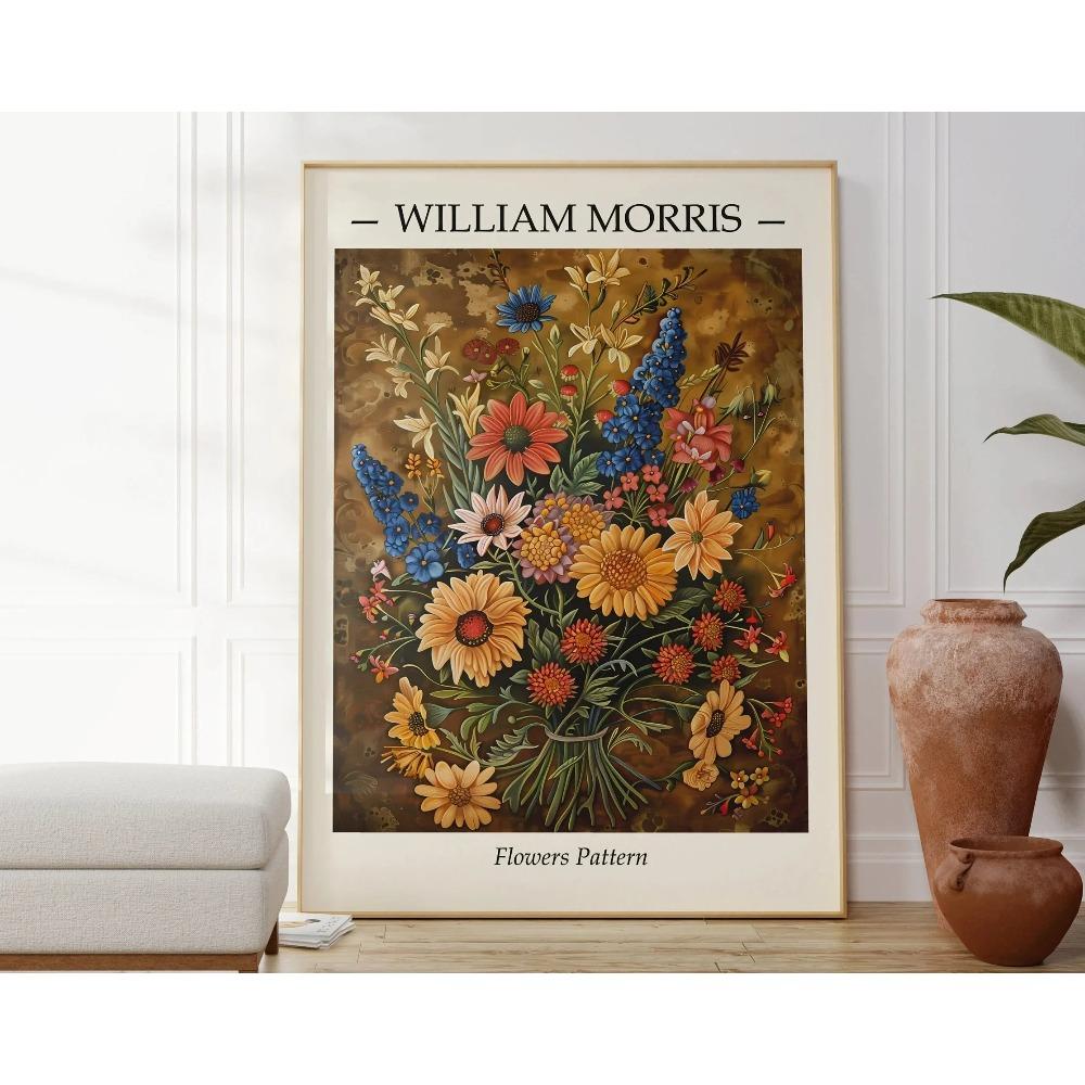 1PC Neutral William Morris Poster Poster Paper Print Home Living Room Bedroom Entrance Bar Cafe Art Painting Decoration