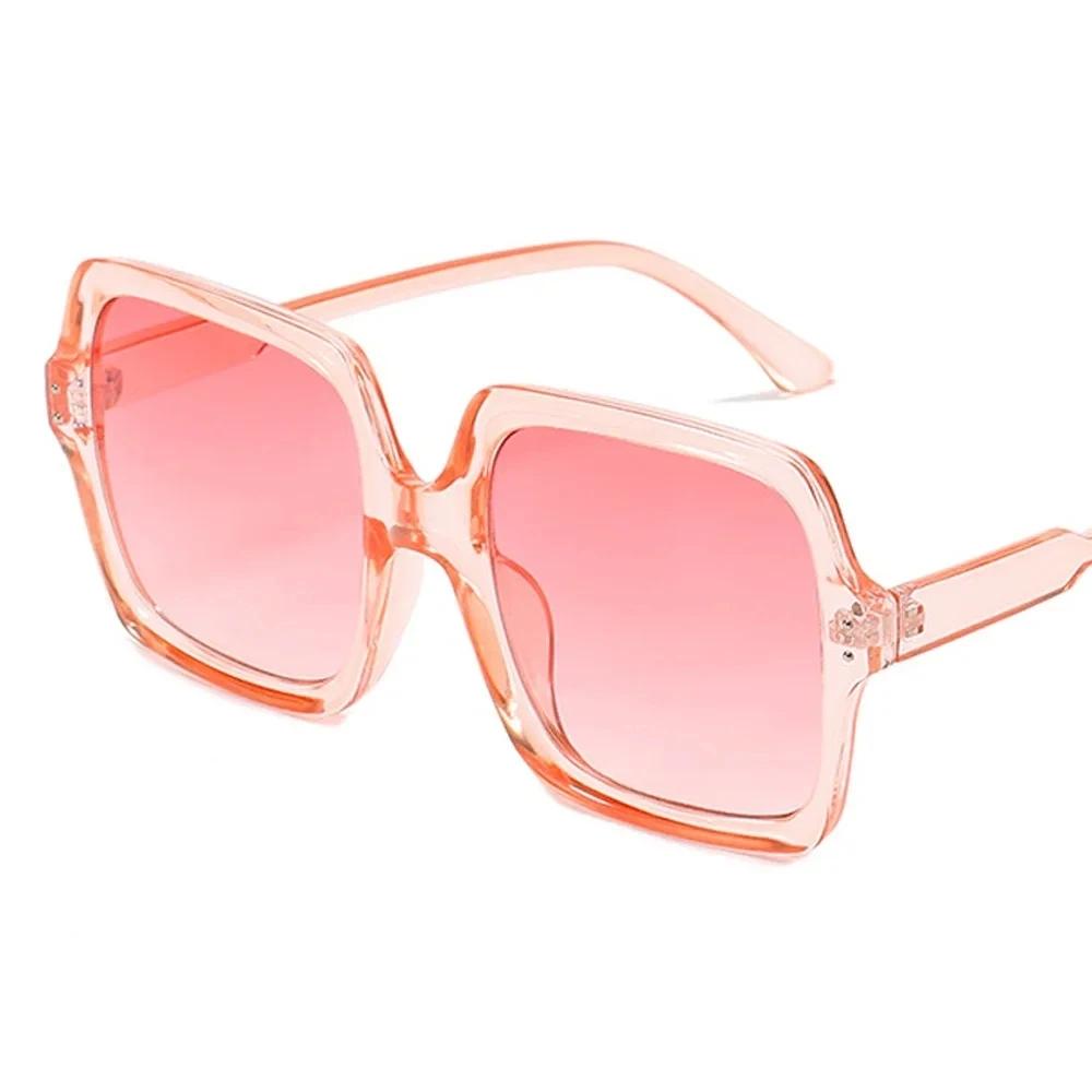 

Durable High Quality Durable High Quality Vintage Oversize Square Sun Glasses Women Black Gradient Fashion Luxury As Picture