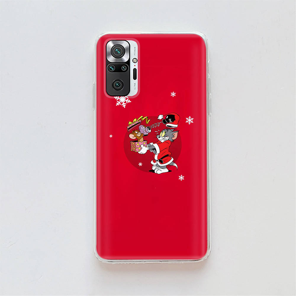 Transparente Hülle für Samsung A04 A14 A23 A34 A54 M23 M33 M52 M53 Realme Narzo 50 50I 50a Prime C35 C55 C30S 10 9 Pro T-93 Tom Jerry Maus