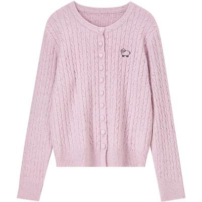 Women's Embroidered Winter Knit Cardigan