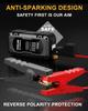 Portable 12V Car Jump Starter with Air Compressor, 4500A, 150PSI, 600Lm LED Light, Large Display, Power Bank