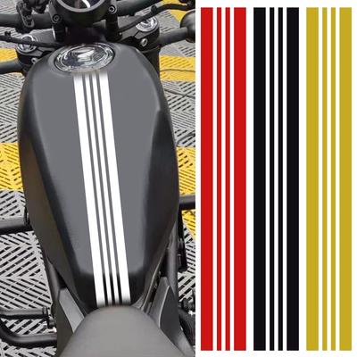 55cm X 5cm Motorcycle Tank Decals Decoration Stickers DIY Fuel Tank Sticker Waterproof Accessories