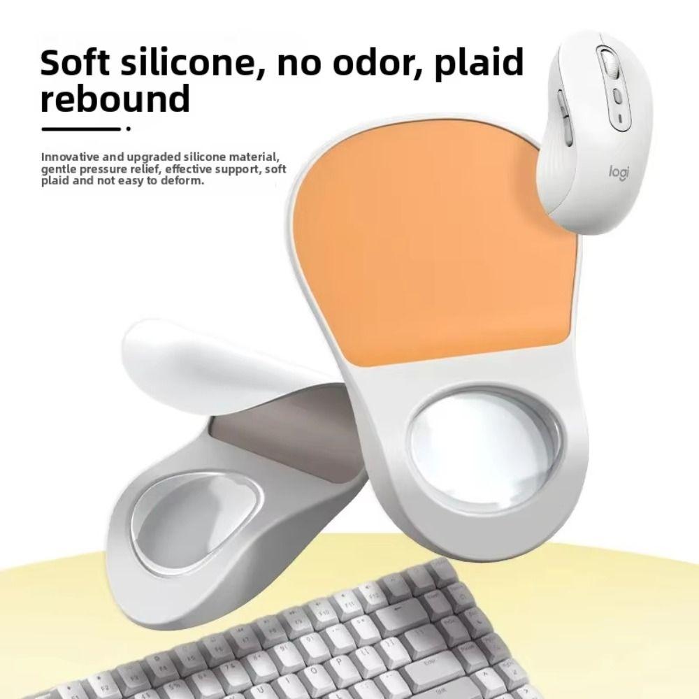 Smooth Surface Mouse Pad with Wrist Rest Non-Slip Wrist Support Pad  Long Hours of Use