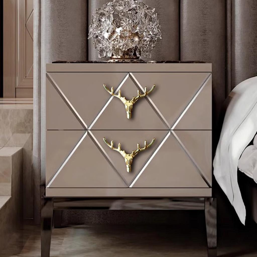 Латунные ручки-кнопки для шкафа в виде оленя, роскошные декоративные ручки для шкафа, ручки-кнопки для дома, кухни, буфета