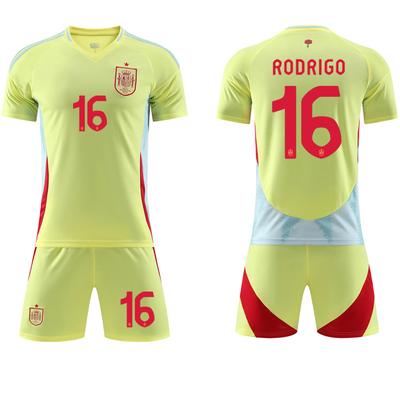 2024 Spain Away Euro Jersey #19 Yamal #7 Morata #17 Nico #8 Olmo Football Jerseys
