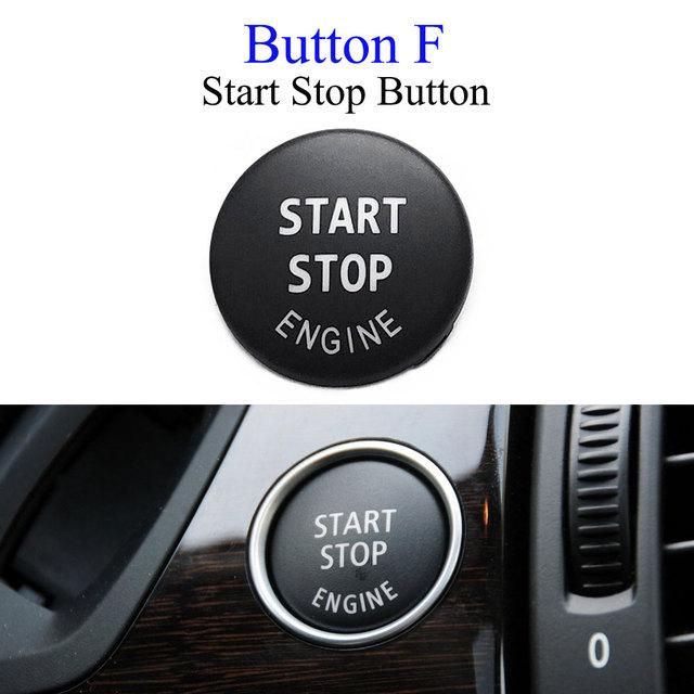For BMW X5 X6 E70 E71 Car Dashboard Keys AUTO Radar Sensor Rear Cover Parking Trunk Switch Start Stop Button AC Vent Slider Tabs