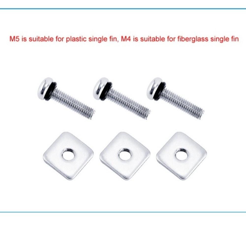 Platte mit O-Ring Schraube für Surfbrett-Finne M5 Gewindegröße Surfbrett Zubehör-Kit Marineanwendung