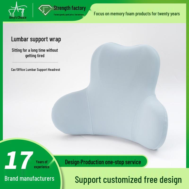 Ergonomic Multi-Angle Lumbar and Neck Support Pillow for Car