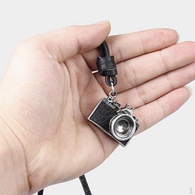 Camera Leather Chain Necklace 2 Colours