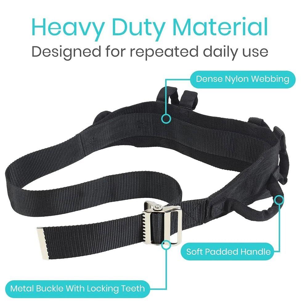 Quick Release Buckle Patient Transfer Belt Adjustable Lifting Gait Belt  Walking Training