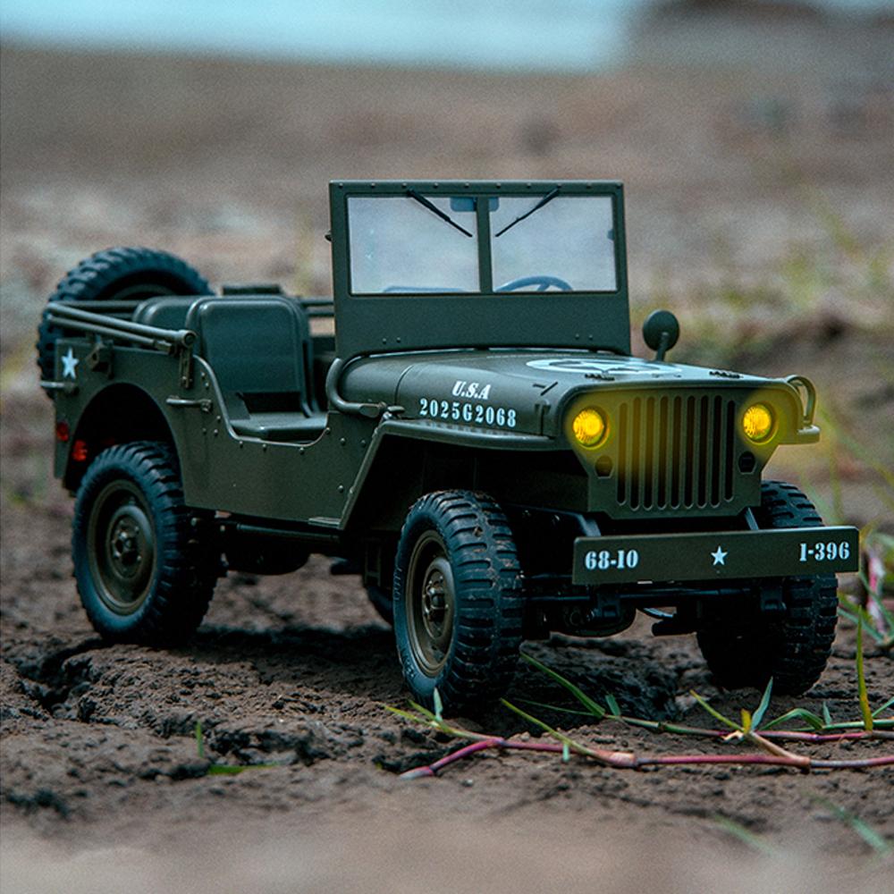 C8815 RC Autó 2.4G 4wd Terepjáró RTR Crawler 1941 Mb Scaler Willys Jeep Mászó Méret Katonai Teherautó Jármű Felnőtt Gyerek Játék
