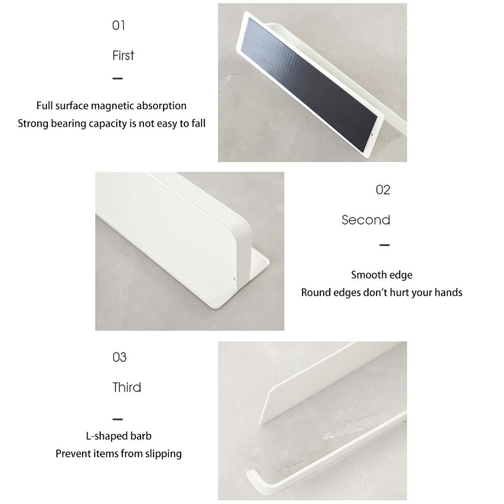 Magnetic Paper Towel Holder Toilet Paper Roll Holder Wall Mount Paper Towel Rack Punch Free Roll Paper Dispenser for RV Bathroom