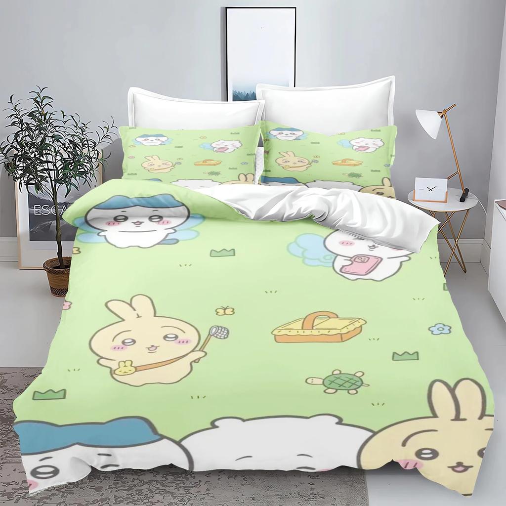 Chiikawa Bed Cover Collection Bed Cover 3-Piece Collection 1 Quilt Cover Universal, Suitable For Children And Adults Covers Twin Size Size Sets