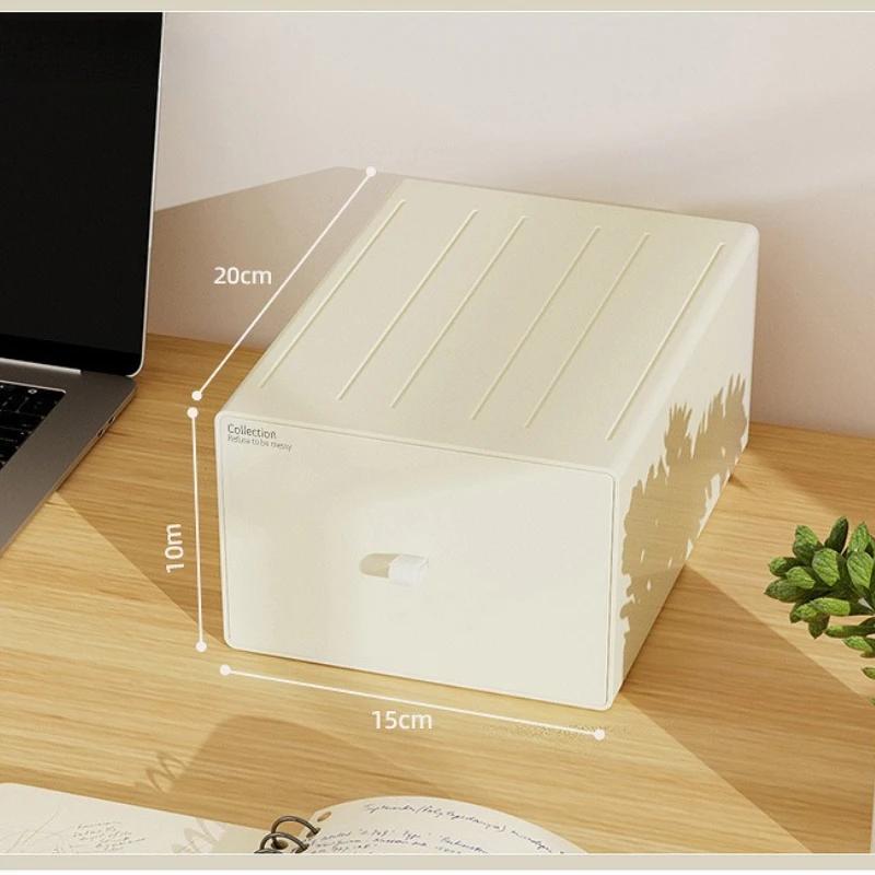 Freely Combined Modular Cosmetic Storage Box-Drawer-Type Vanity Organizer Rack, Home Storage Solution for Tidy Makeup & Sundries