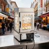 5-Tier Commercial Food Warmer Display, 1200W Food Display Warmer with LED Light, Adjustable Shelf & Stainless Steel Frame, 30~110 Steam Heating, 120L