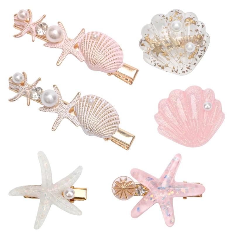Slip Resistant Starfishes Shaped Hair Clip Strong Grip NonSlip Hairpins For Daily Use Outdoor