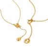 Women'S Jewelry Fashion Geometric Stainless Steel Snake Drop Y-Shaped Gold Necklace 2133