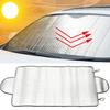Portable Car Sun Visor Reflector Foldable Car Front Windshield Breathable UV Resistant Sunscreen and Cooling Foldable Amagi