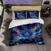 Set Lenzuola Manchester City Modello 3 Pezzi Morbida Copripiumino in Microfibra con Federe per Camera da Letto