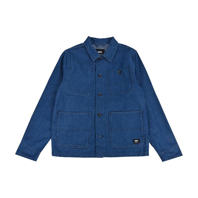 Vans FW/AW25 Sports Casual Cotton Long Sleeve Multi-Pocket Denim Jacket Men jackets VN000P77AFM XL