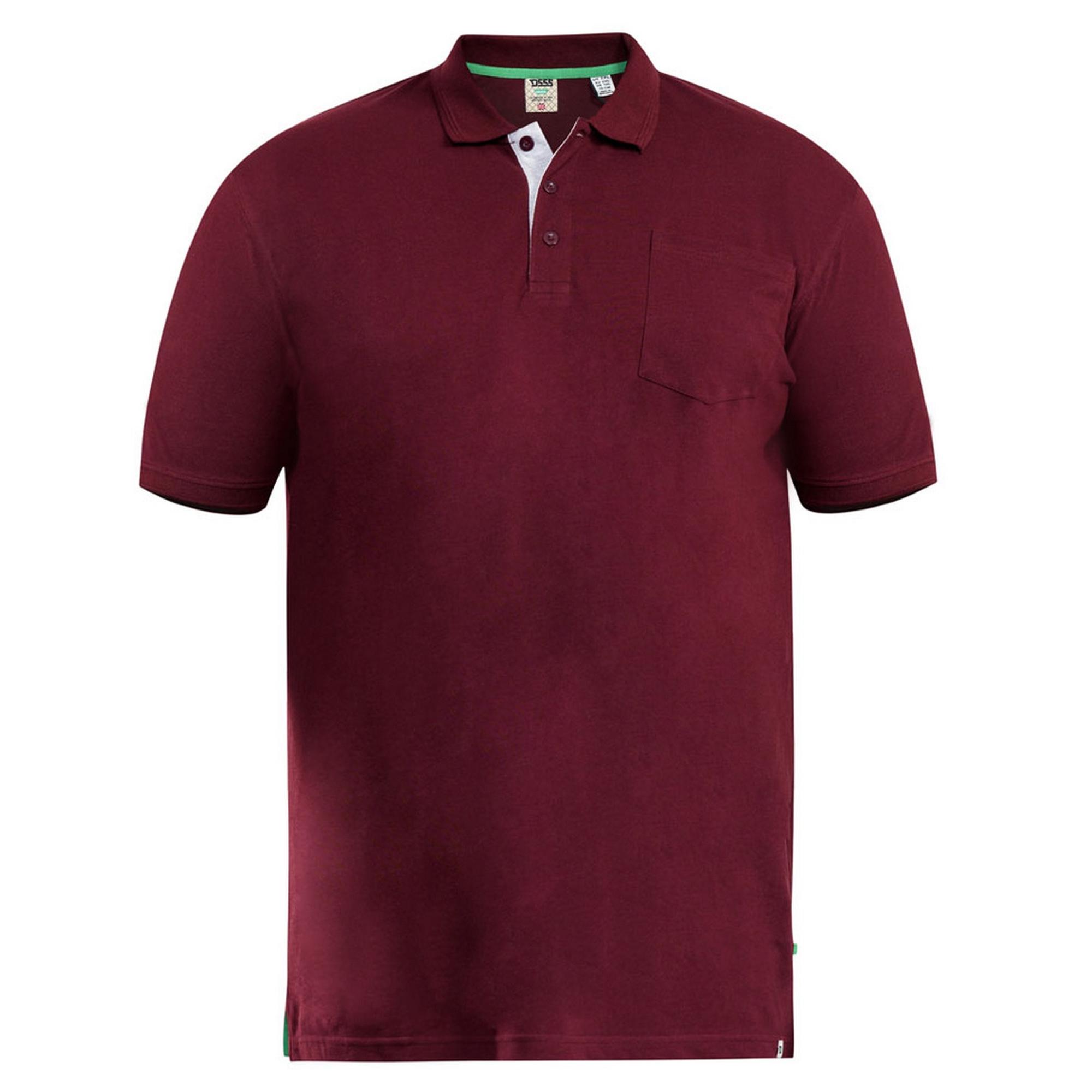 Duke Heren D555 Grant Pique Kingsize poloshirt 6XL framboos