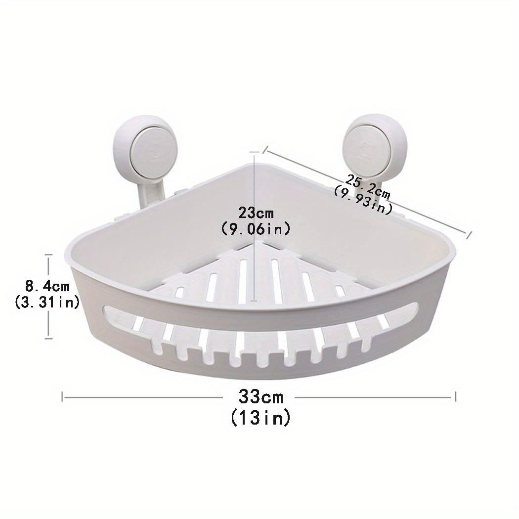 

1 шт. угловой органайзер для душа, полка для ванной комнаты без удара, настенный треугольный органайзер для унитаза белый