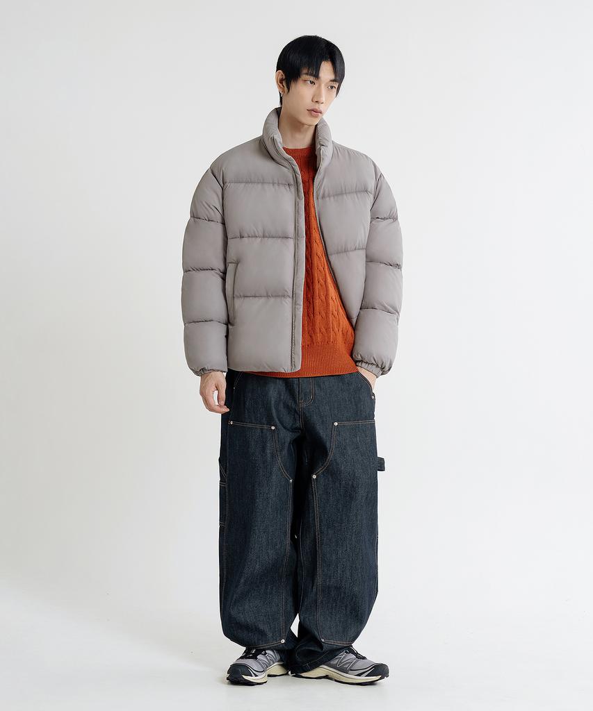 Lemain Second 2Way Oversized Voluminous Wellon Puffer Short Jacket [Gray]
