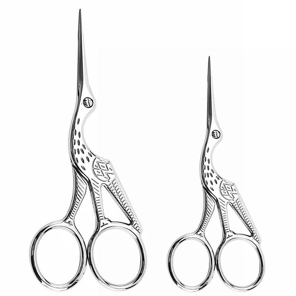 

2 шт./лот золотые и серебряные ножницы для вышивки в форме аиста портновские ножницы для самостоятельного шитья ткани швейные принадлежности инструменты