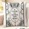 Novel AA Court of Thorns and Roses  Natural Linen Organic Fabric DoubleSided Printing Sofa Home Decor Gift Pillow Case