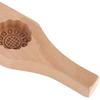 Wooden 4 Flower Pattern DIY Handmade Press Food Pastry Biscuit Cookie Pumpkin Pie Baking Tool for Home Bakery Dessert Shop(Pattern Two)