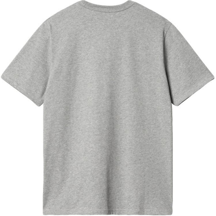 Carhartt WIP T-shirt Homme à Manches Courtes Ajusté Col Rond Imprimé Graphique Gris I030434-V6-XX
