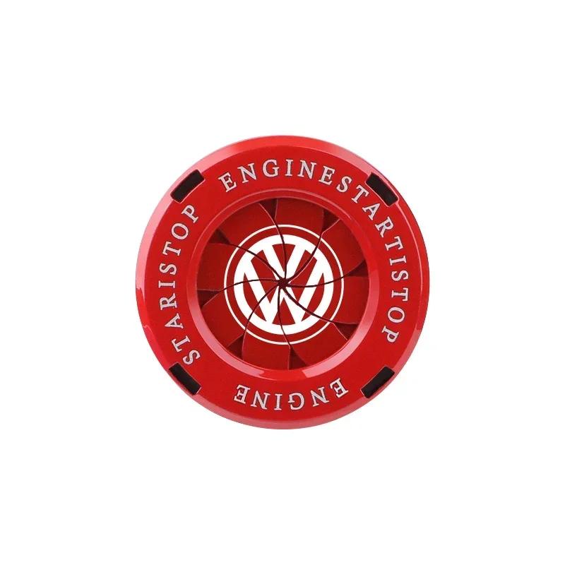 ·Car Onekey Start Stop Button Cover Protection Cap Sticker For VW GTI Rline Polo Golf Passat CC Tiguan Arteon Jetta Scirocco Bor