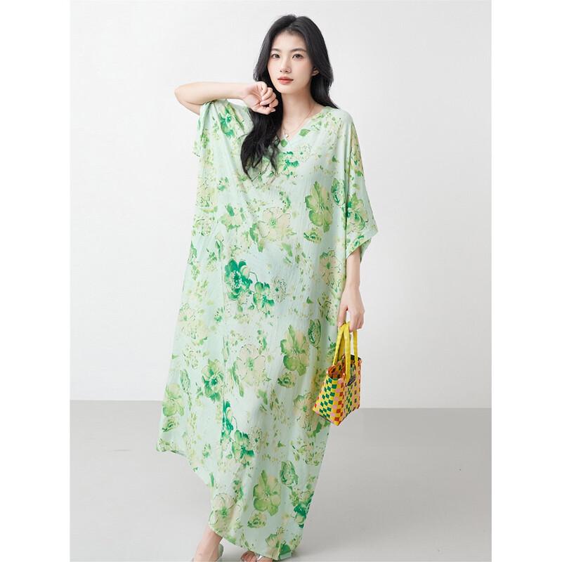 Aiyilian Women s Retro Print Summer Dress