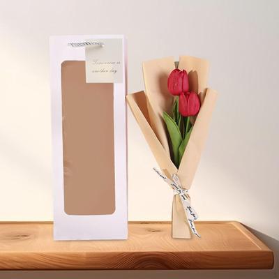 Bouquet di Fiori Artificiali per la Festa della Mamma Tulipano Finto Composizione Floreale per la Casa