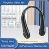 Neues Modell Bladeless Halsventilator mit Bürste, Faltbarer USB-wiederaufladbarer Sport-Stiller Halsventilator, Kleiner Elektrischer Ventilator, Regulär