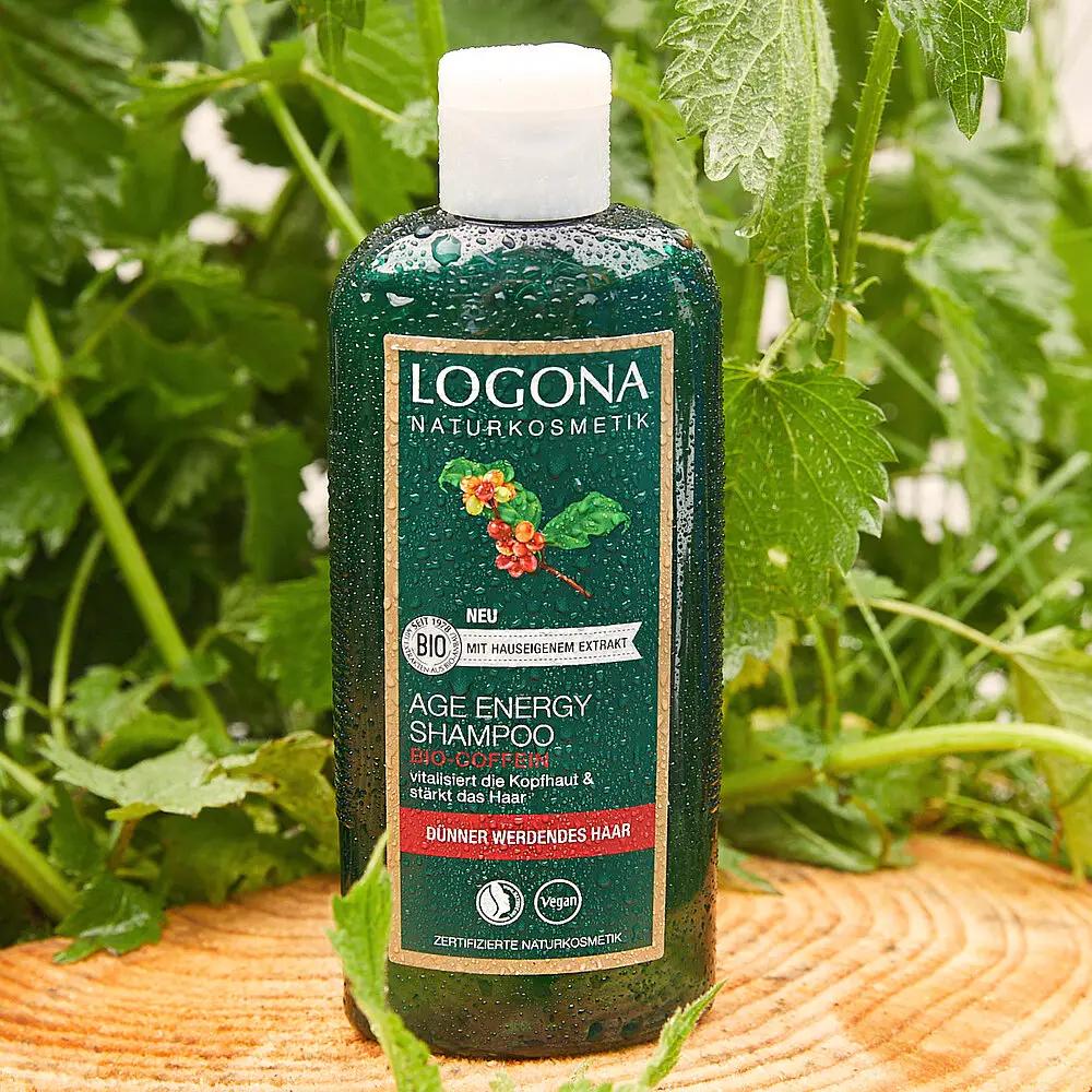 BIO-Szampon Wzmocnienie i porost włosów ze zmianami związanymi z wiekiem z kofeiną Logona 250 ml