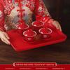 Wedding Kneeling Pads for Bride and Groom: Thickened Red Cushions for Tea Ceremony