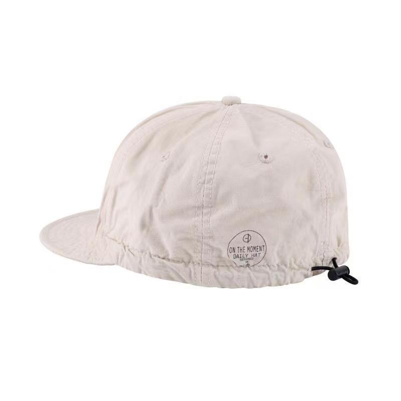 Soft Brim Round Logo Baseball Cap With Breathable Cotton For Casual Wear