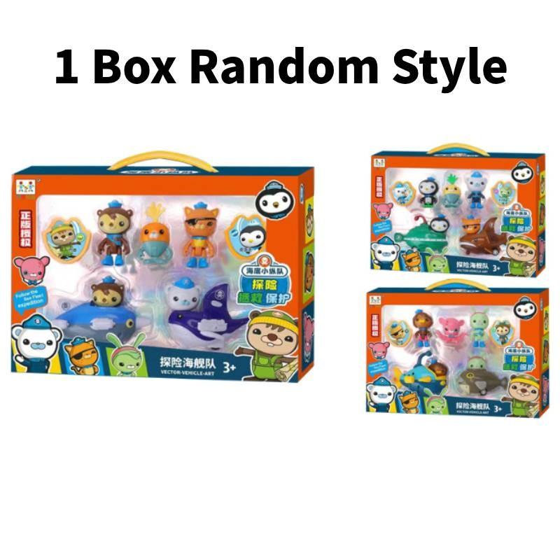 Authentic Octonauts Captain Barnacles Peso Kwazii Plush Figurines Boys Gift Set