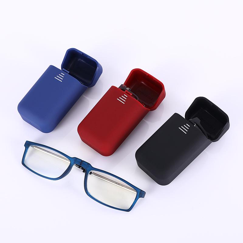 TR90 Folding Anti-Blue Light Reading Glasses for Men & Women, Portable with Telescopic Stainless Steel Legs
