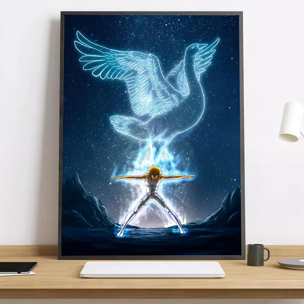 Saint Seiya Classic Anime Painting Calligraphy HD Canvas Poster Living Room Bedroom Bar Aesthetic Decoration
