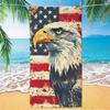 Eagle Pattern Beach Towel, Digital Printing Thin Quick-Dry Anti-Sand Microfiber Lightweight for Swim, Yoga, Travel, Gym, Gift