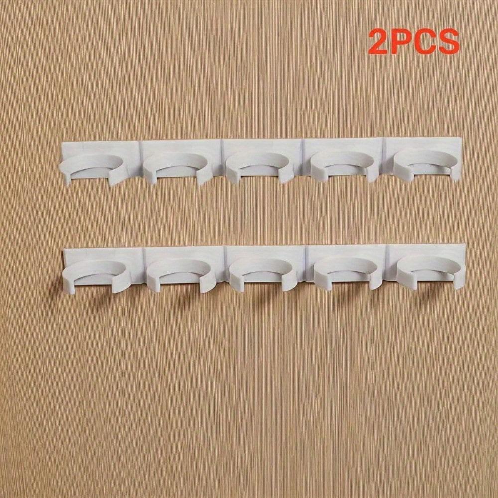 

Large-capacity Spice Rack Set - Wall-mounted Spice Rack, Easy to Install, No Drilling Required, Wall and Cabinet Hanging Organizer 2pcs белый