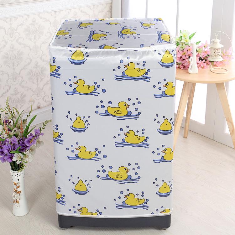 Kang's Satin Fabric Dust Cover for Vertical Pulsator Double Tub Washing Machines