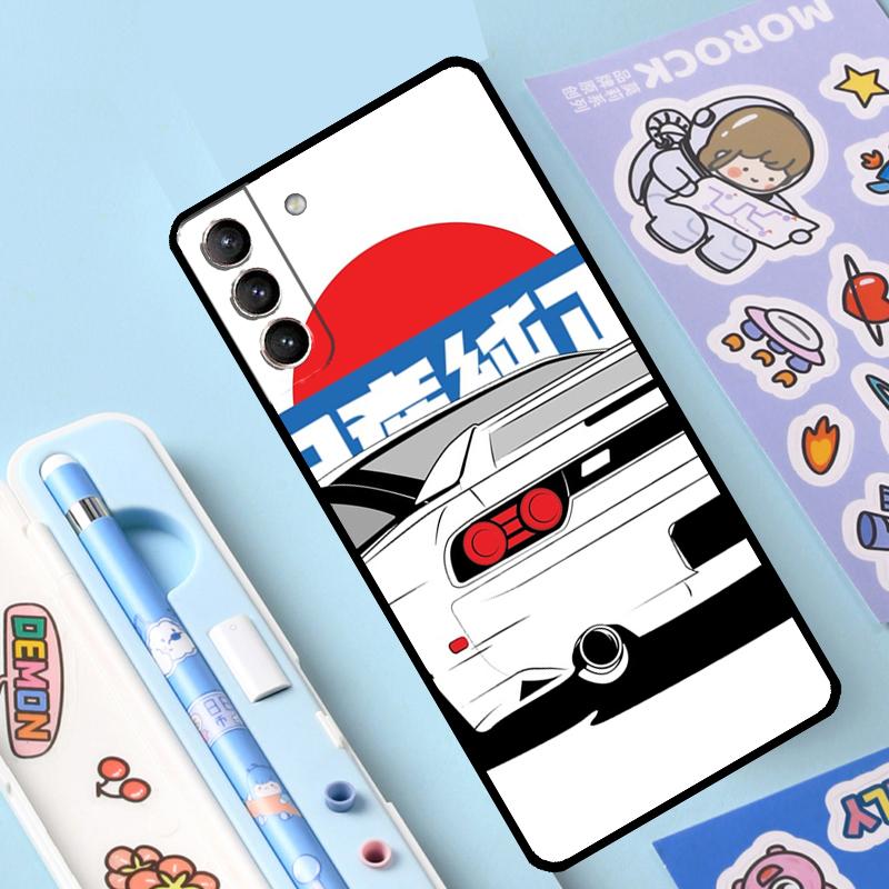 Sports Car JDM  Drift Case For Samsung Galaxy S23 S22 Ultra S21 Plus S8 S9 S10 Note 10 20 Ultra S20 FE S21 FE Cover
