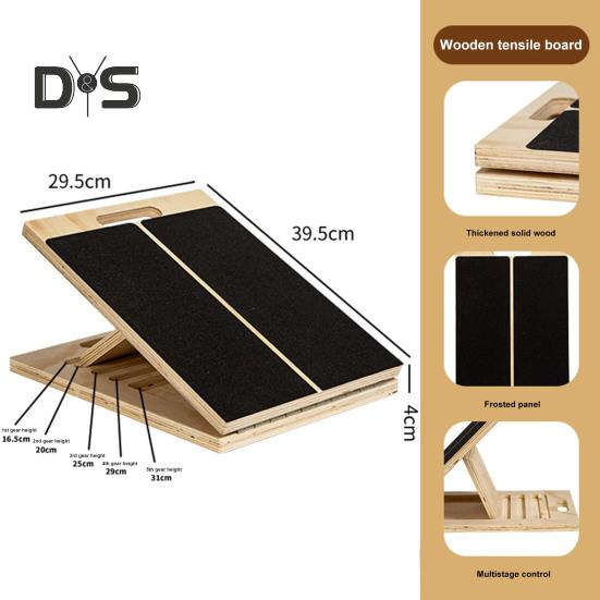 Placă înclinată pentru întindere a gambei Placă de înclinare ajustabilă pentru terapie fizică Bărbați, femei, antrenament de gimnastică acasă, ghemuit, pană, antrenament pentru mobilitate