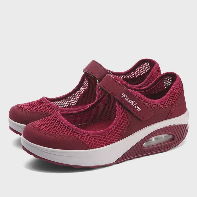 2023 Women's Lightweight Air Cushion Velcro Mesh Low-Top Shoes