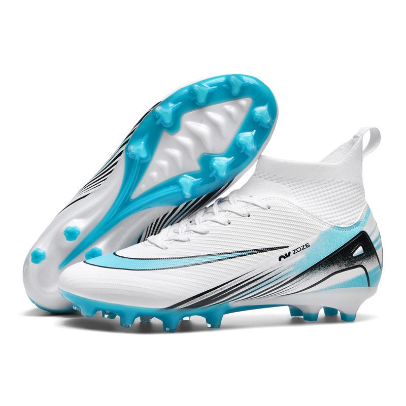 New High-top AG Long Nails TF Broken Nails Outdoor Grass Training Adult Children Youth Game Football Shoes