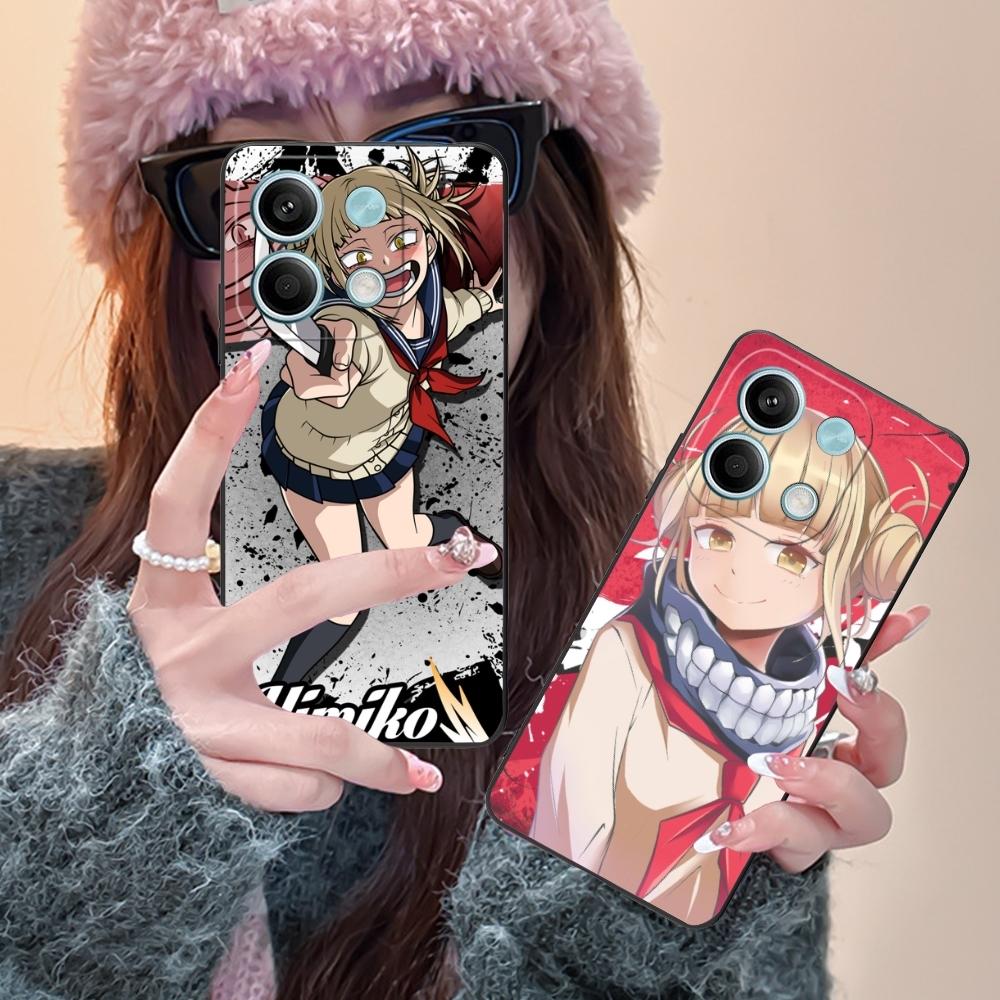 Hero Himiko Toga Mobile Phone Case for Xiaomi Redmi 13 13C 12 12C 10 10C A1 A2 A3 Plus 5G Black Soft Phone Cover Shell